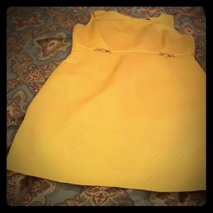 Yellow design dress